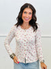 Lace Trim Sweater Cardigan Top (Reg & Plus)