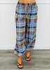 Blue Easy Does It Plaid Pants (Reg.)
