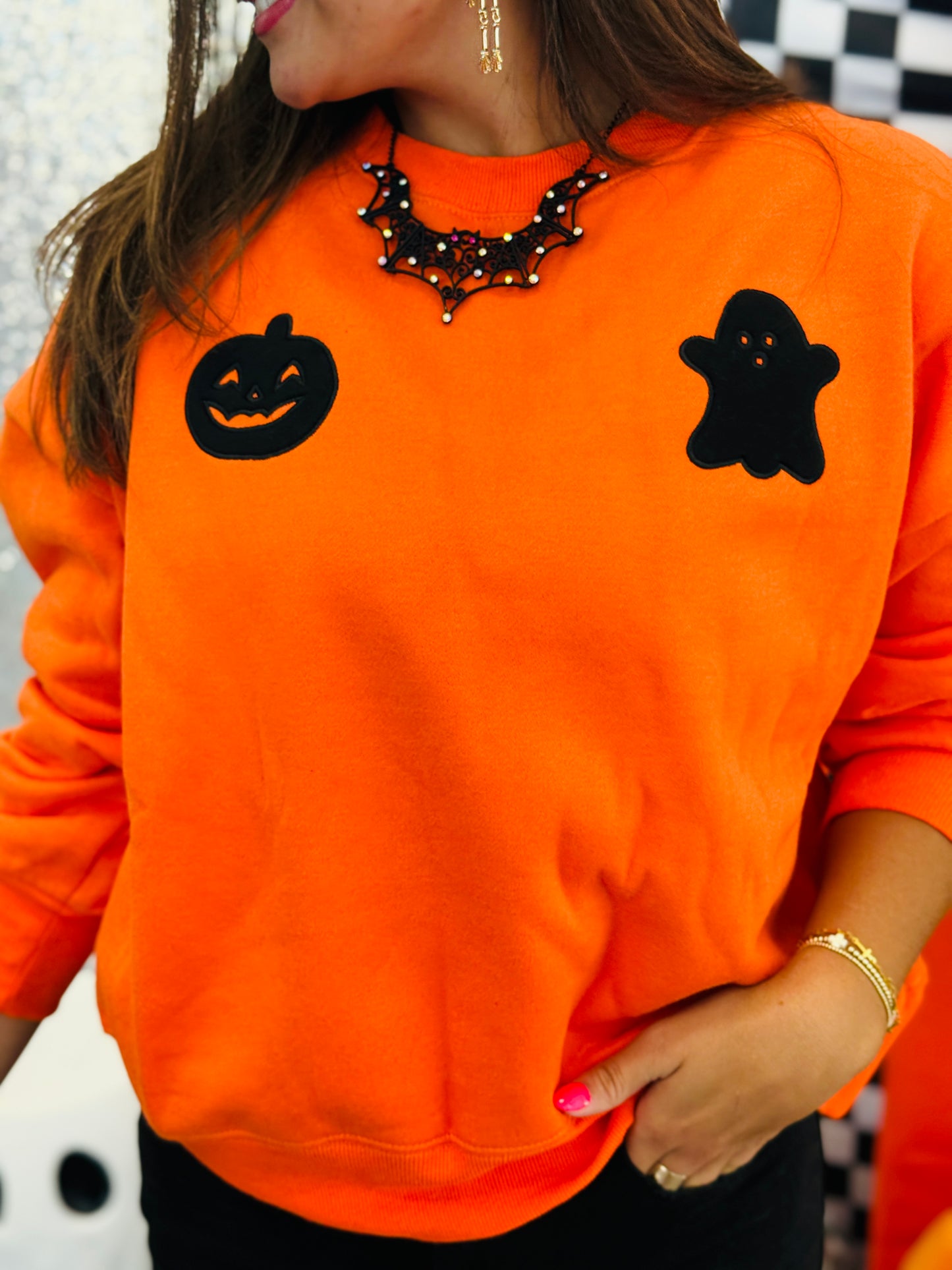 Rust/Orange Halloween Oversized Sweatshirt  (Reg.)