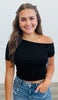 Off Shoulder Asymmetric Top (Reg.)-2 Colors