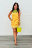 Honey Horse Print Lace Trim Mini Dress (Reg.)