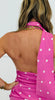 Polka Dot Halter Scarf Top (Reg.)-2 Colors
