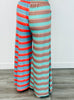 Mint Green Color Block Stripe Pants (Reg & Plus)