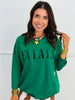 Fa La La Velvet Patch Luxe Pullover (Reg. and Plus)