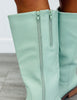 The Jojo Boots in Powder Green