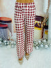 Gingham Wide Leg Pants (Reg.) - 2 Colors