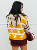 Multi Autumn Harvest Pumpkin Hoodie Cardigan (Reg.)