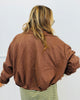 Brown Open Front Cardigan (Reg.)