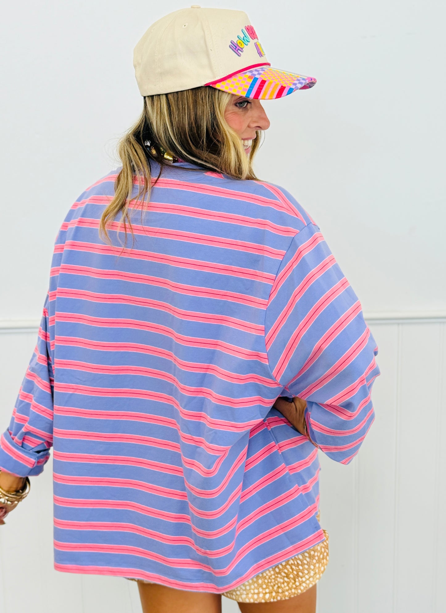 Lavender Striped LS Top (Reg.)