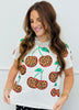 Queen Of Sparkles White Leopard Print Cherry Tee (Reg. and Plus)