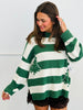 Green/Ivory Pearl Studded Christmas Tree Sweater (Reg.)