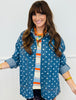 Vintage Wash Denim Polka Dot Shacket (Reg.)