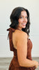 Brown Halter Neck Mini Dress (Reg.)