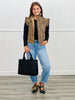 Leopard Denim Vest (Reg & Plus)