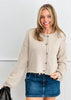 Taupe Button Down Sweater Cardigan (Reg. and Plus)