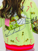 Queen Of Sparkles Light Green Martini Vintage Santa Sweatshirt (Reg. & Plus)