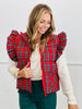 Christmas Plaid Puffy Vest (Reg.)-2 Colors
