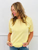 Distressed Ribbed Hem Sweater Top (Reg. and Plus) - 4 Colors