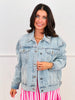 Classic Denim Tiger Graphic Jacket (Reg. and Plus)
