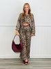 Leopard Print Shirt & Pants Set (Reg & Plus)
