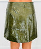 Embossed Faux Croc Mini Skirt (Reg & Plus)-2 Colors