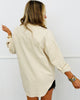 Cream Mallard Duck Embroidered Long Sleeve Shirt (Reg.)