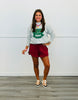 Grey Coffee Season Mock Neck Sweatshirt (Reg. and Plus)