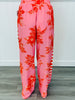 Floral Breeze Contrast Stripe Pants (Reg.) - 2 Colors