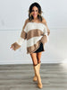 Ivory Mocha Striped Sweater Top (Reg)