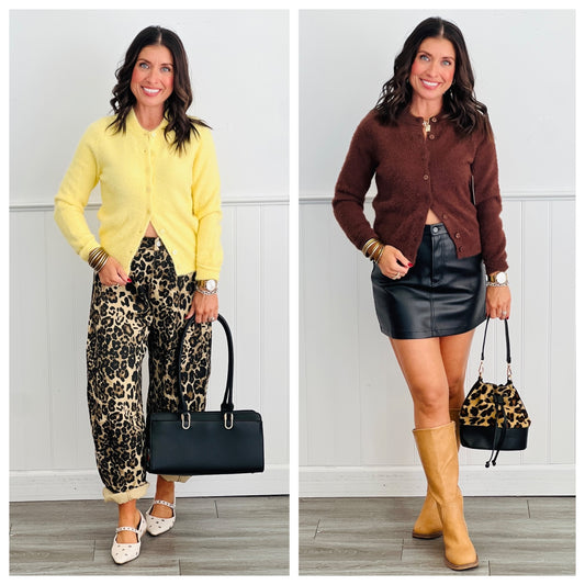 Cozy Button Up Cardigan (Reg.) - 2 Colors