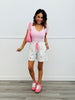 Grey Ribbon Cherries Hoodie Jacket & Shorts Set (Reg & Plus)