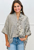 Mixed Taupe Leopard Flowy Blouse (Reg & Plus)