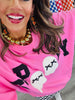 Sequin Spooky Ghost Patch Detail Sweatshirt (Reg.)