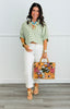 Gingham Dolman Sleeve Blouse (Reg & Plus)-2 Colors