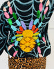 Queen Of Sparkles Black Multi Spider on Web Cardigan (Reg. and Plus)