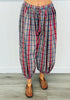 Pink Plaid Balloon Pants( Reg.)