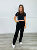 Black Elevated Lounge Pants (Reg & Plus)