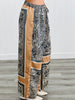 POL Tan Navy Zebra Animal Instincts Pants (Reg.)