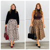Leopard Print Pocket Maxi Skirt (Reg.) - 2 Colors