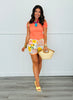 Peach Gold Starfish Off Shoulder Blouse (Reg.)