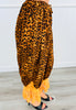 Brown Leopard & Lace Harem Pants  (Reg & Plus)