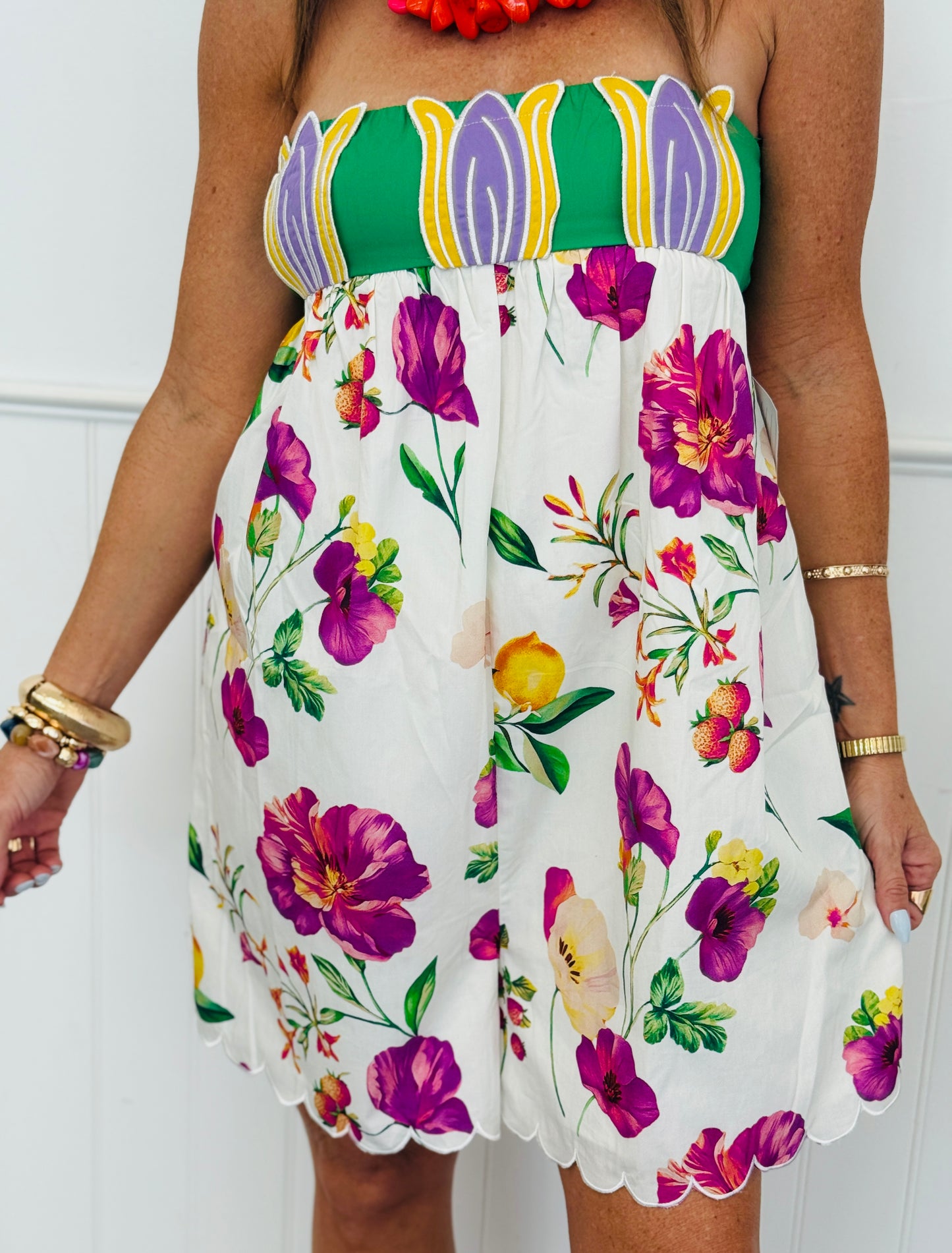 Petal Bloom Floral Romper (Reg.)