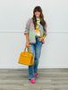Rainbow Striped Long Sleeve Cardigan (Reg.)