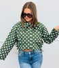 Olive Polka Dot Jacket (Reg.)