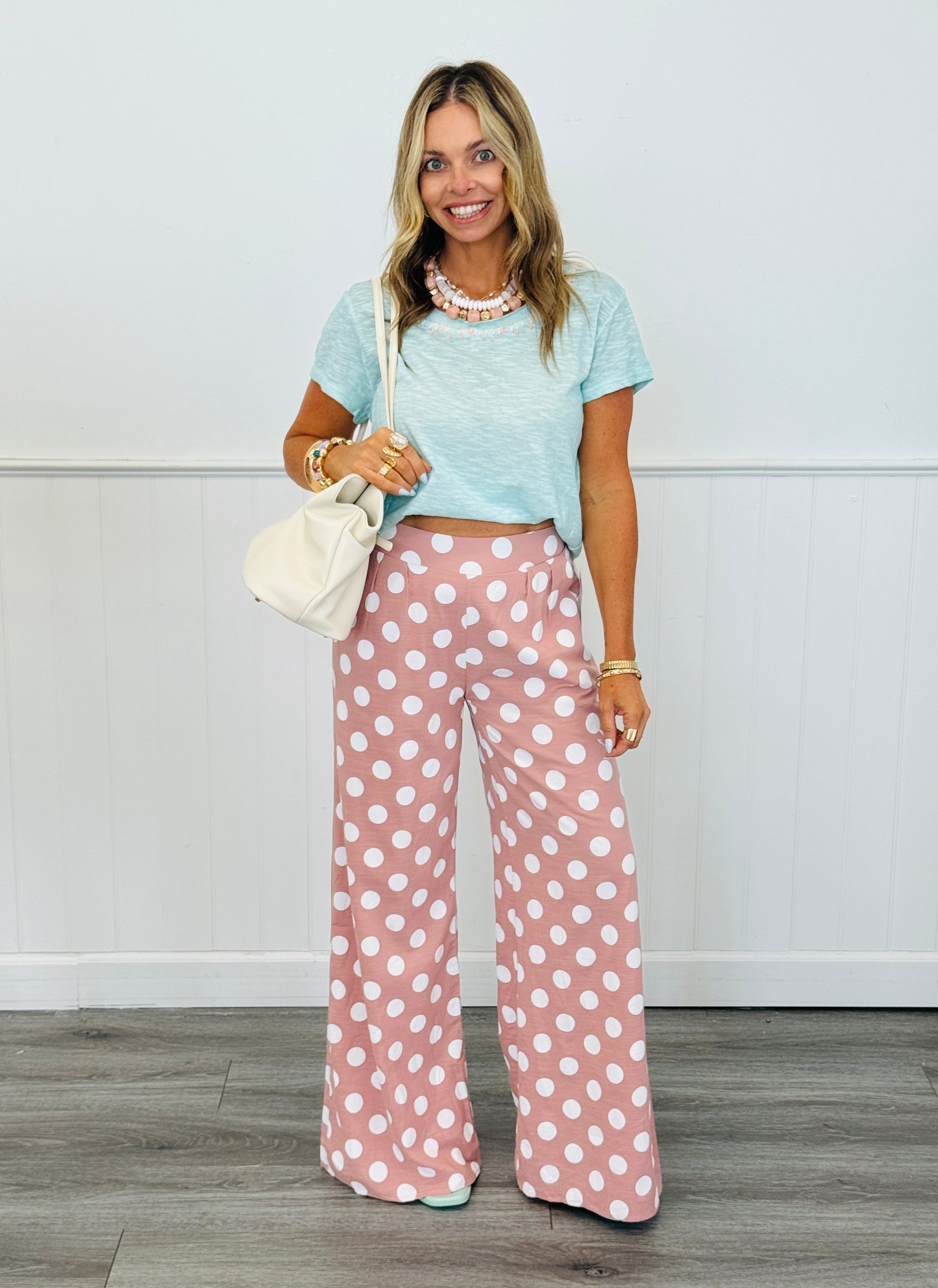 Blush Polka Dot Pants (Reg.)