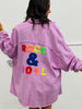 Lilac Rock & Roll Button Down Top (Reg. & Plus)