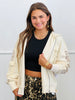 Oli & Hali Cream Back Twist Zip Up Hoodie Jacket (Reg.)