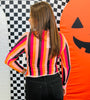 Kate Boo Stripes Mesh Top (Reg. and Plus)
