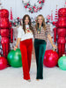 Wide Leg Velvet Pants (Reg.)-2 Colors