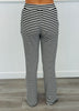Black Striped Tube Top & Pants Set (Reg.)